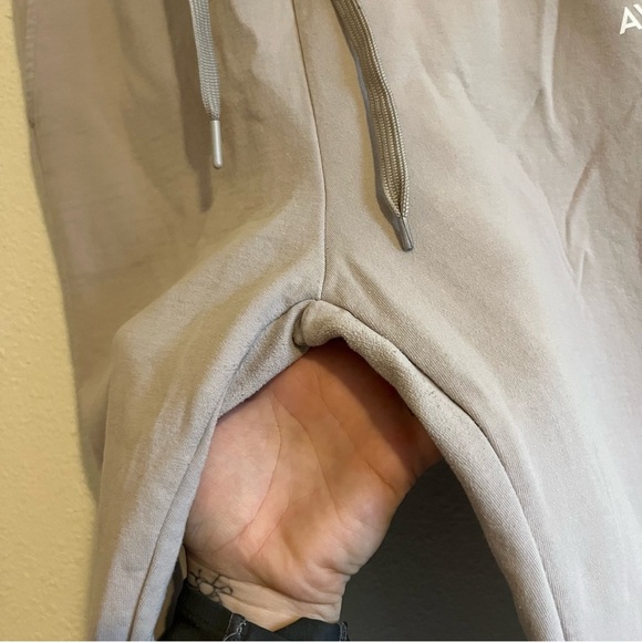 AYBL Everyday Comfy Sweatpant High Waist Joggers in Dove Gray / Tan Size Small - Picture 7 of 13